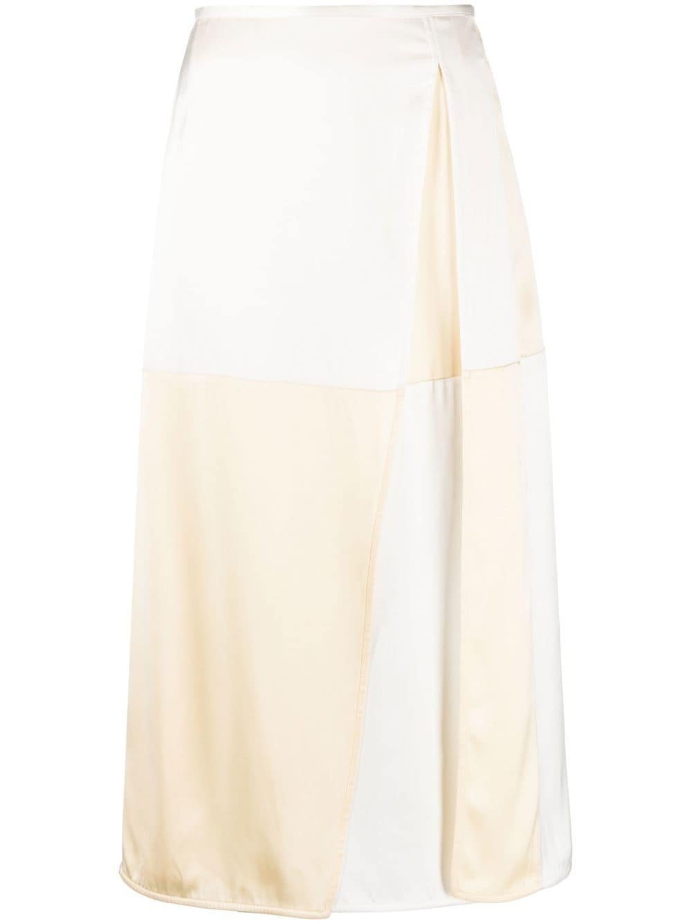 Jil Sander Midirock in Colour-Block-Optik - Nude von Jil Sander