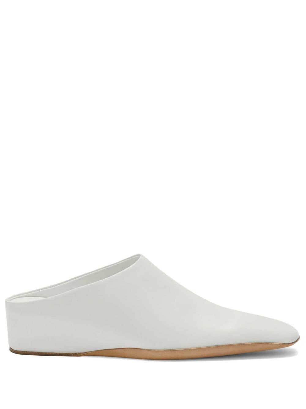 Jil Sander Mules mit eckiger Kappe - Weiß von Jil Sander