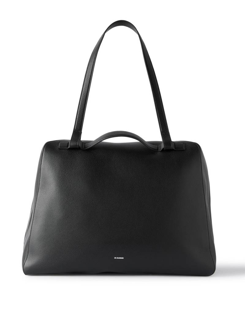 Jil Sander - Nelson Large Full-Grain Leather Weekend Bag - Men - Black von Jil Sander