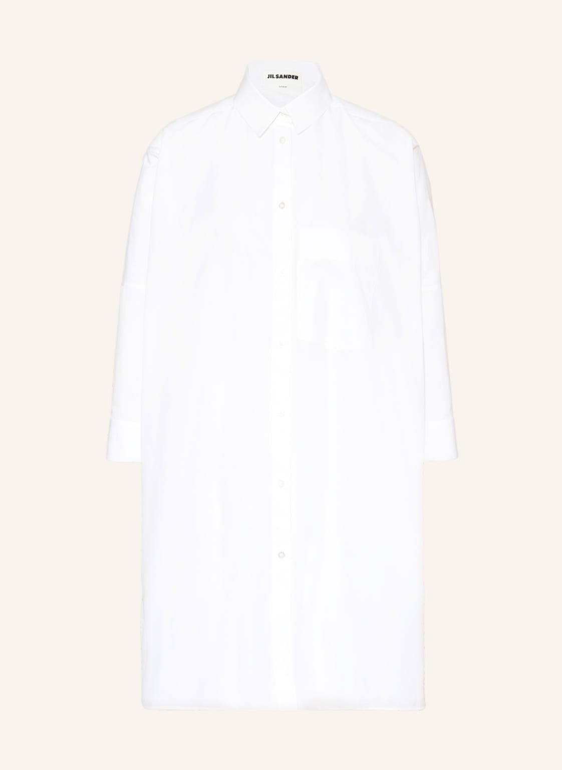 Jil Sander Oversized-Hemdbluse Mit 3/4-Arm weiss von Jil Sander