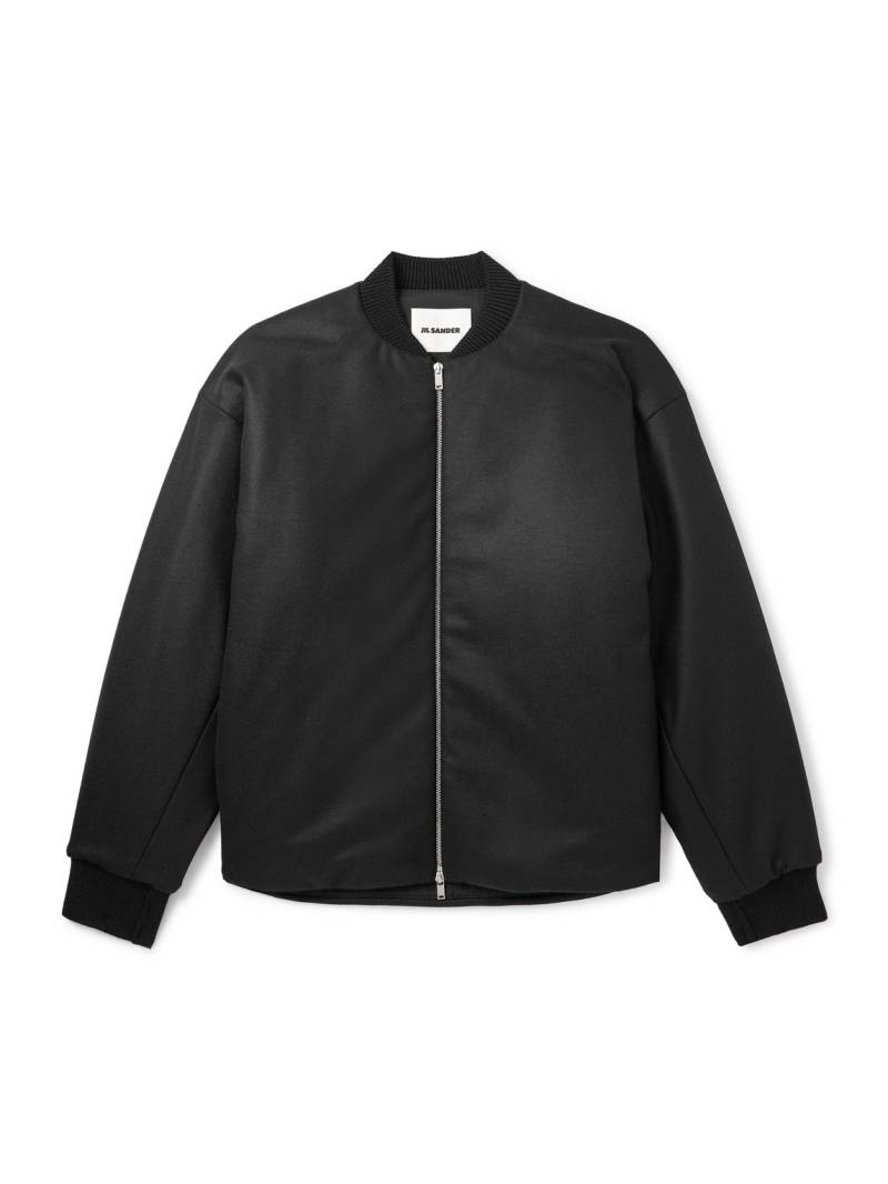 Jil Sander - Padded Wool-Felt Bomber Jacket - Men - Black - IT 54 von Jil Sander