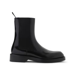Jil Sander Schwarze Leder Stiefeletten Für Herren von Jil Sander