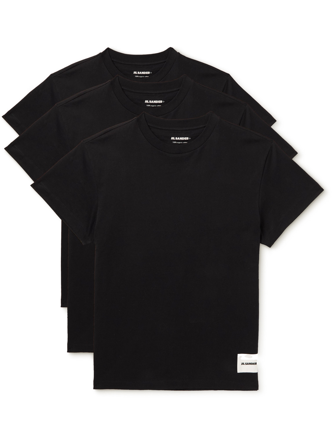 Jil Sander - Set of Three Organic Cotton-Jersey T-Shirts - Men - Black - L von Jil Sander