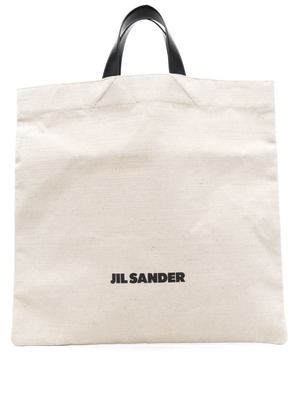 Jil Sander Shopper mit Logo-Print - Weiß von Jil Sander