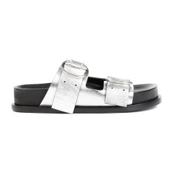 Jil Sander Silver Moon Metallic-leder Sandalen von Jil Sander