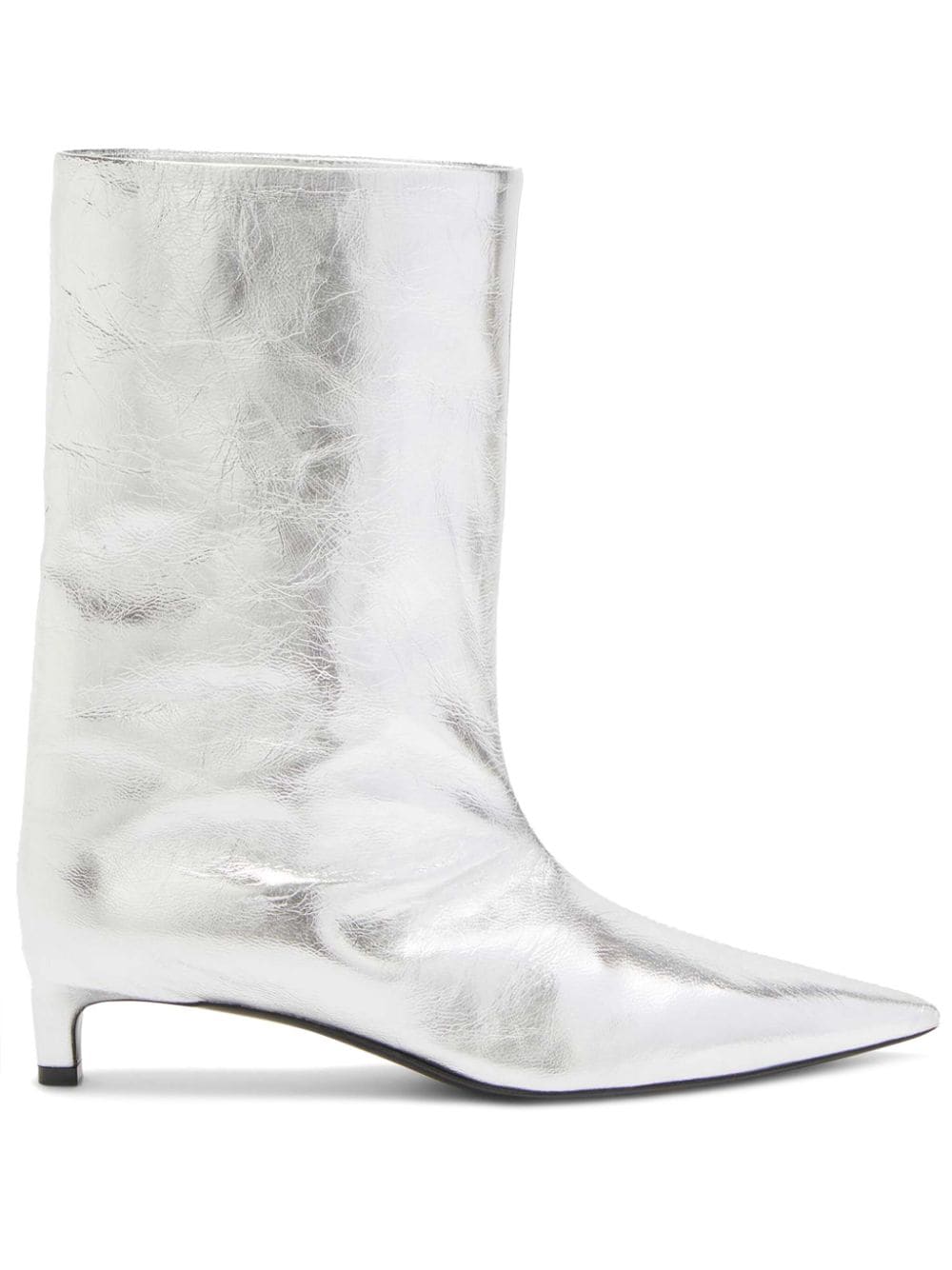 Jil Sander Stiefeletten im Metallic-Look - Silber von Jil Sander