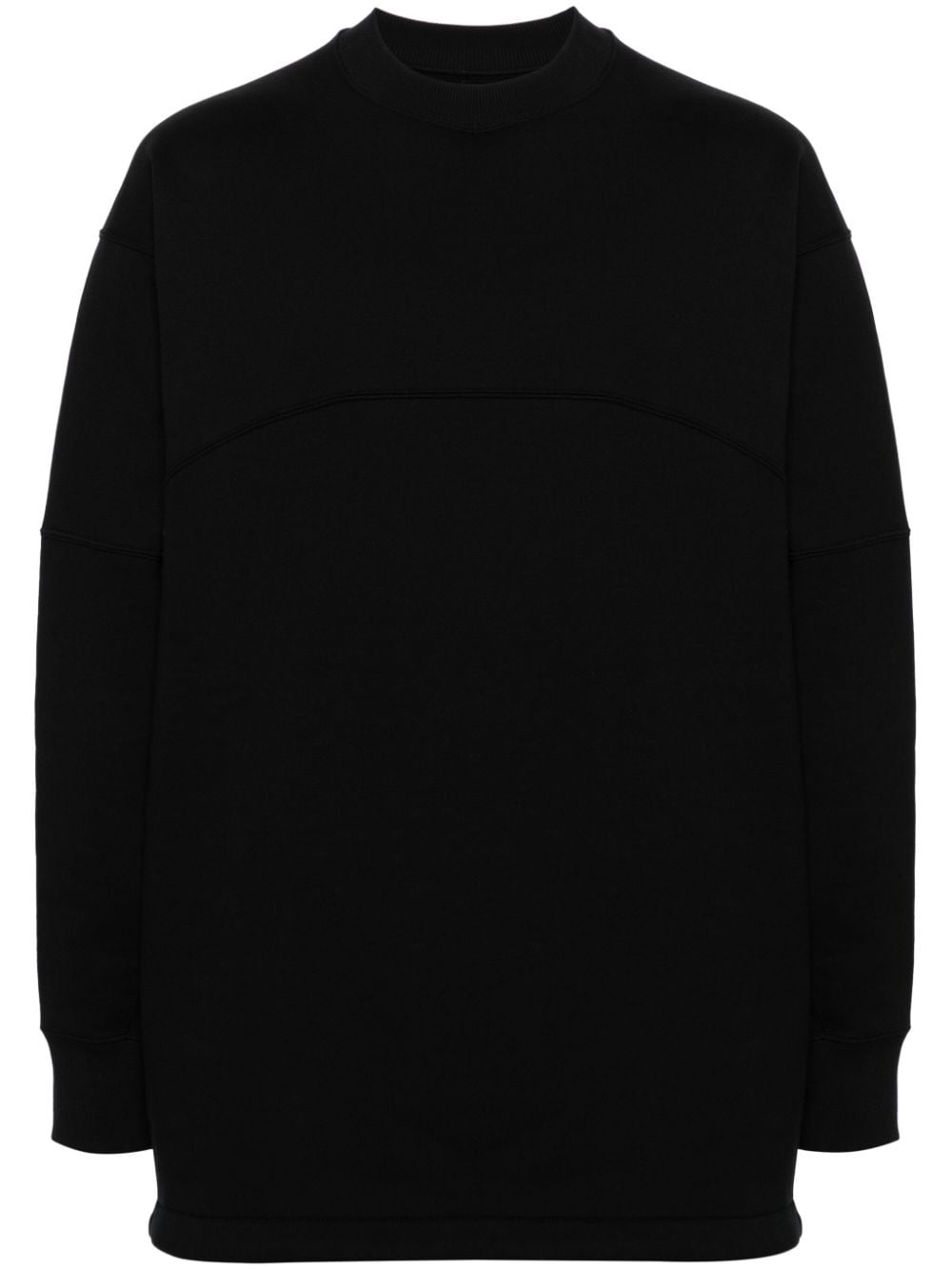 Jil Sander Sweatshirt mit Kontrasteinsätzen - Schwarz von Jil Sander