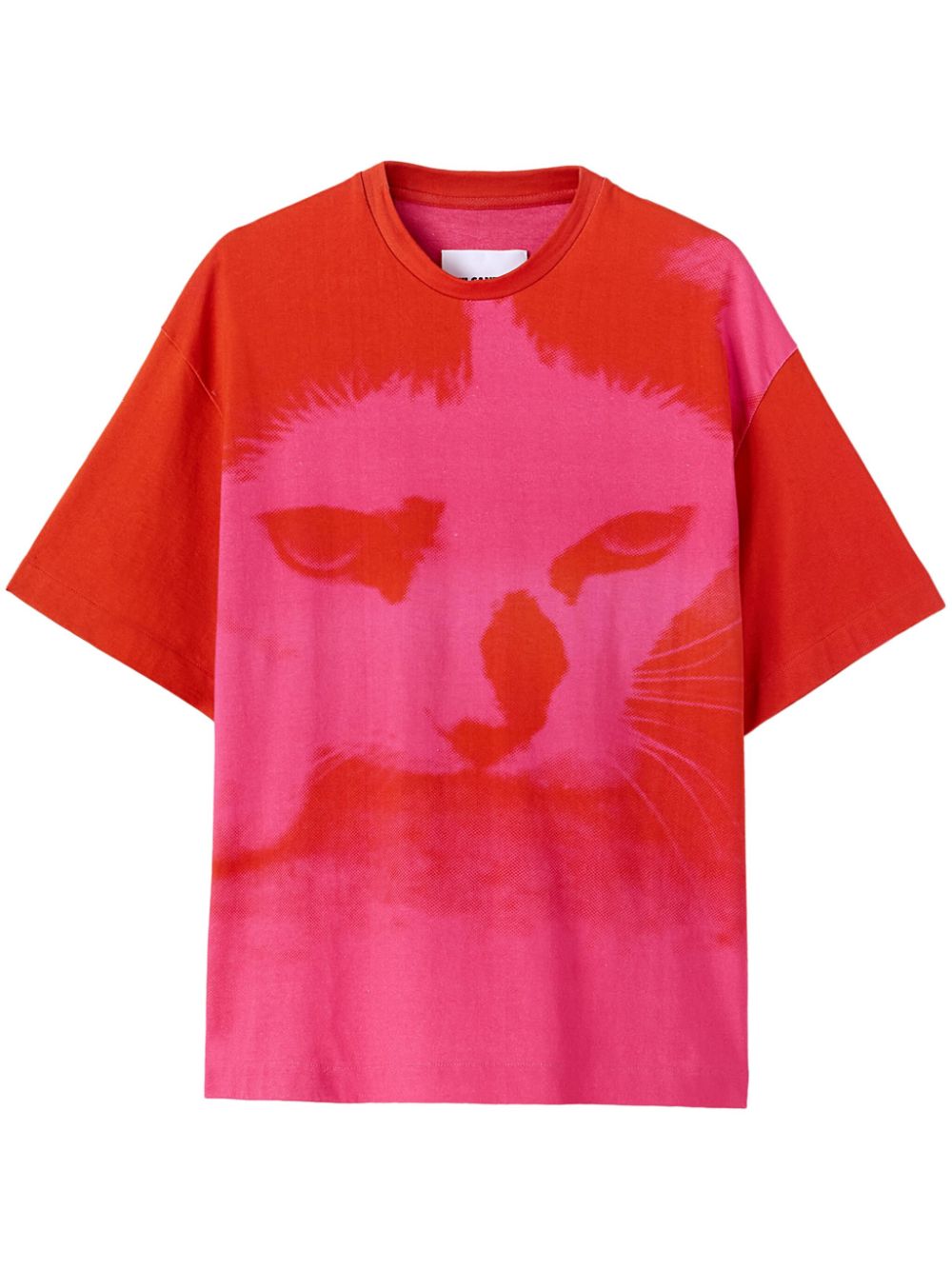 Jil Sander T-Shirt mit grafischem Print - Rosa von Jil Sander