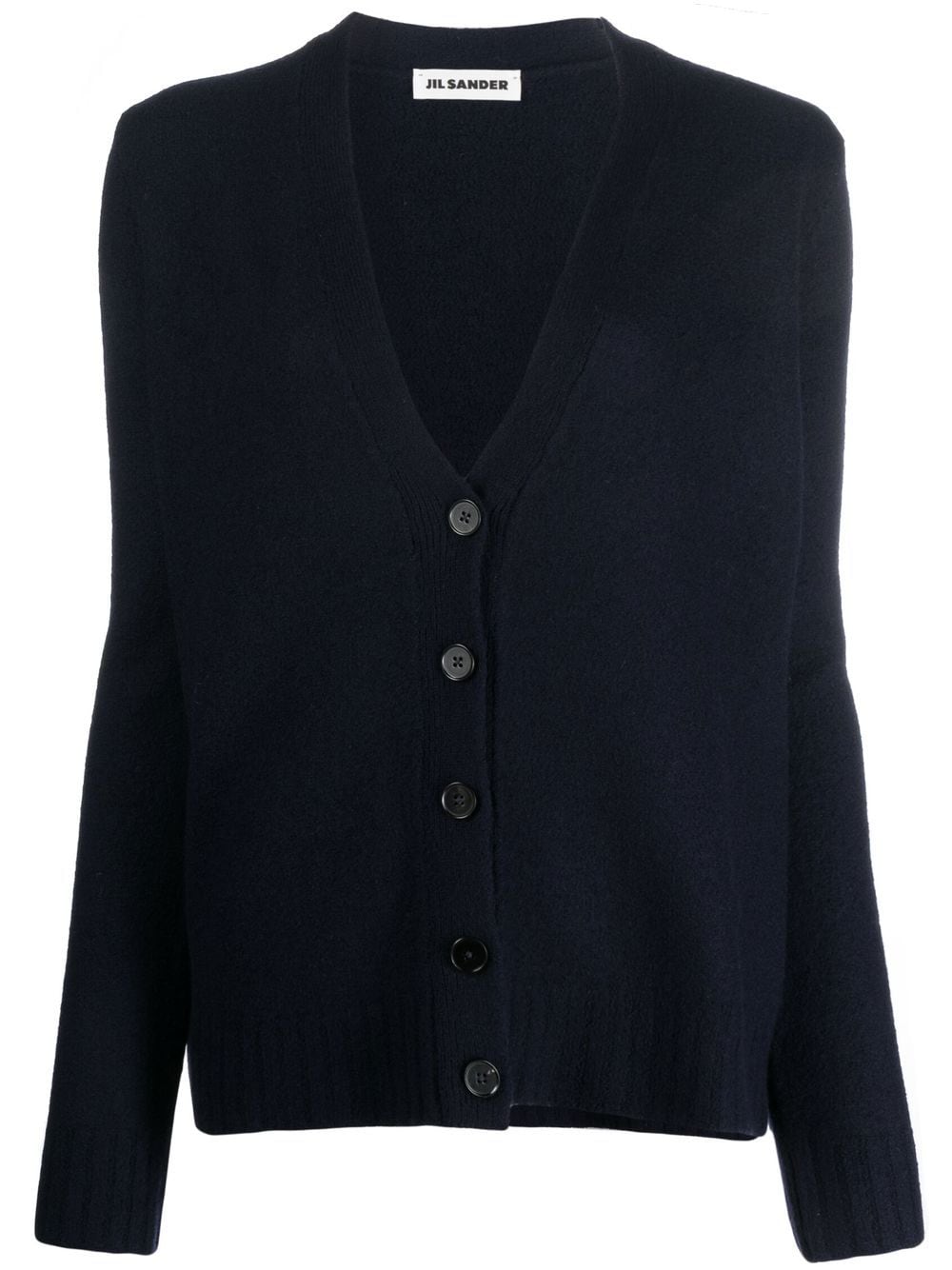 Jil Sander Gerippter Cardigan mit V-Ausschnitt - Blau von Jil Sander