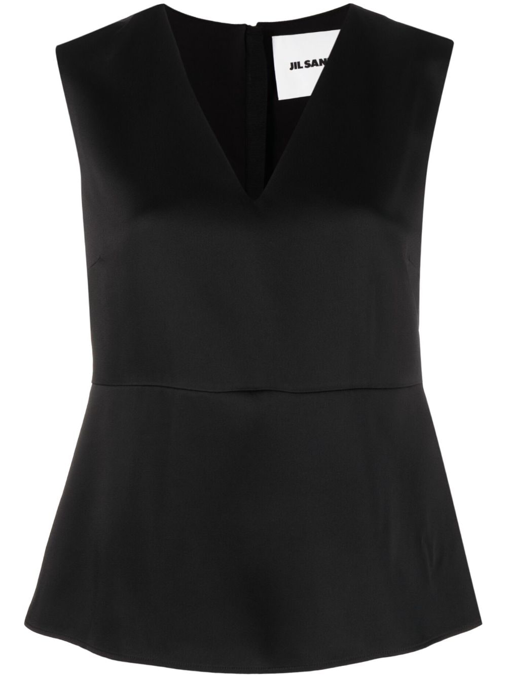 Jil Sander Tanktop mit V-Ausschnitt - Schwarz von Jil Sander