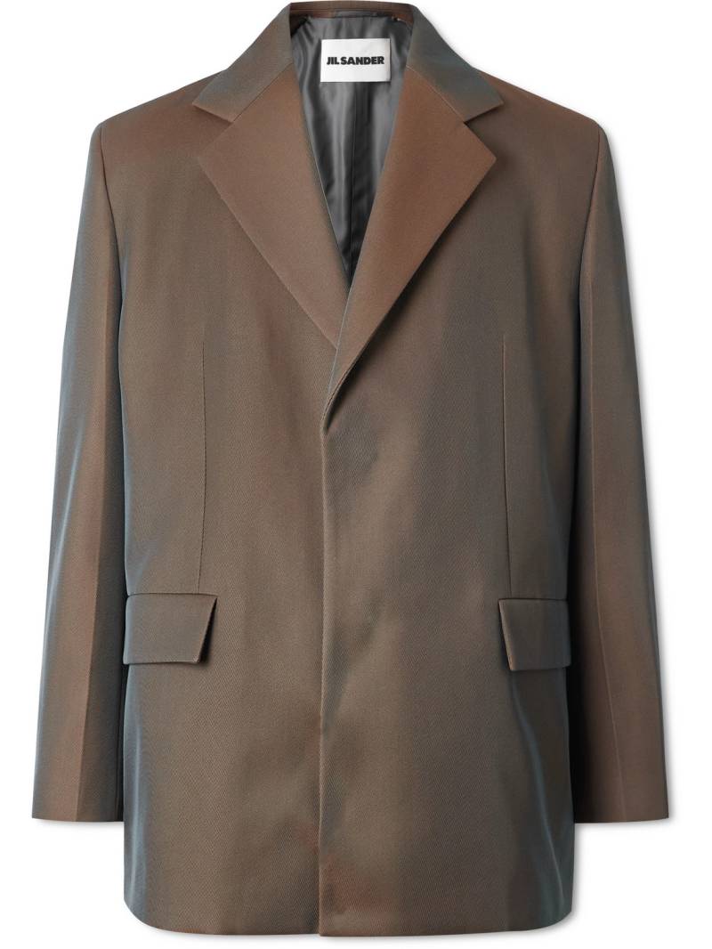 Jil Sander - Virgin Wool-Blend Drill Blazer - Men - Brown - IT 50 von Jil Sander