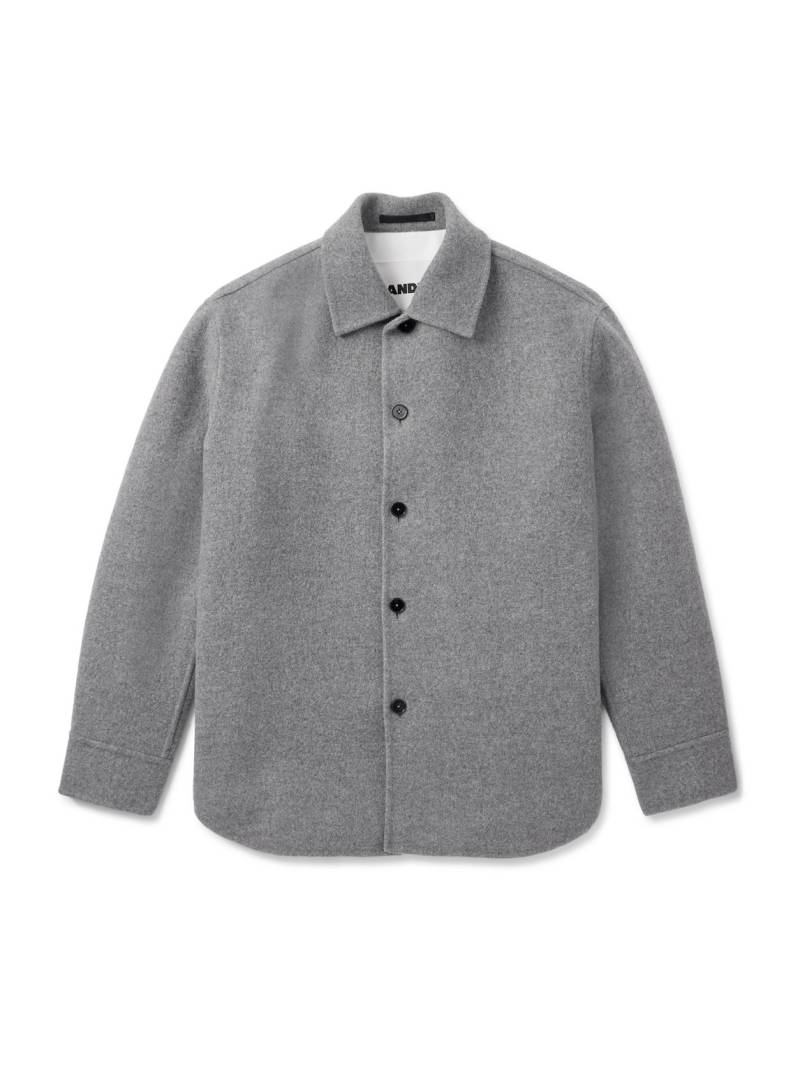 Jil Sander - Virgin Wool-Flannel Overshirt - Men - Gray - IT 52 von Jil Sander