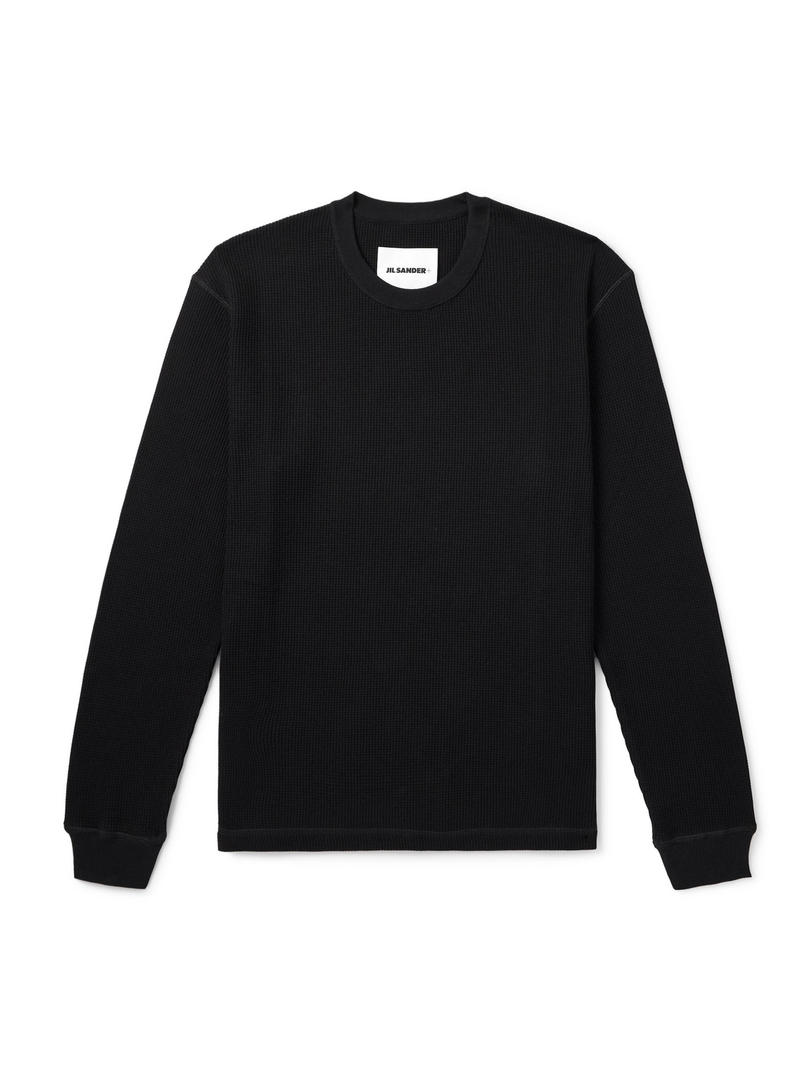 Jil Sander - Waffle-Knit Cotton T-Shirt - Men - Black - M von Jil Sander