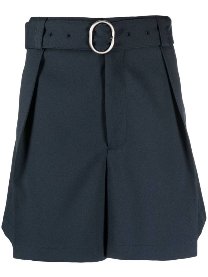 Jil Sander Wide-Leg-Shorts mit Gürtel - Blau von Jil Sander