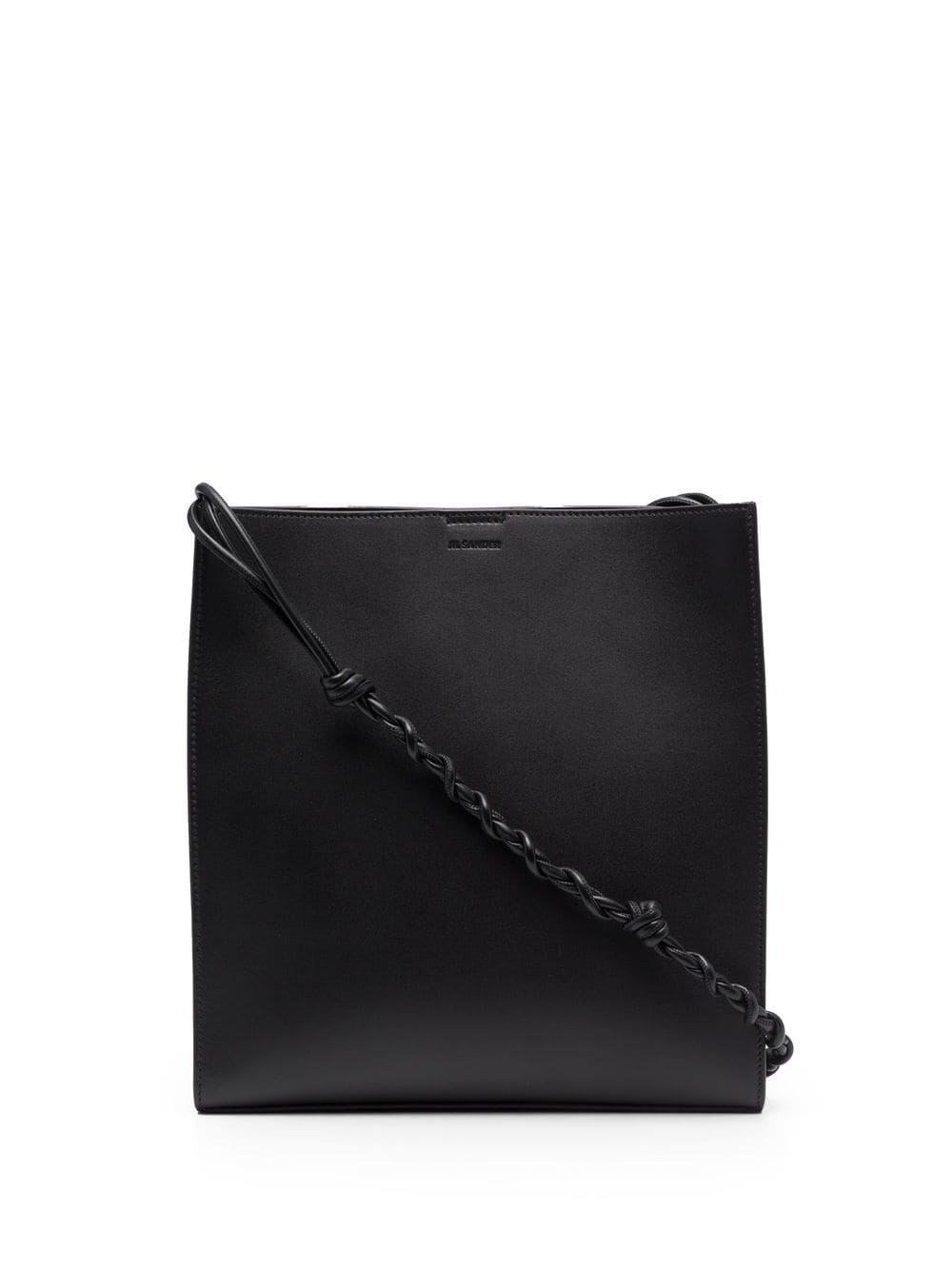 Jil Sander Schultertasche mit geflochtenem Riemen - Schwarz von Jil Sander