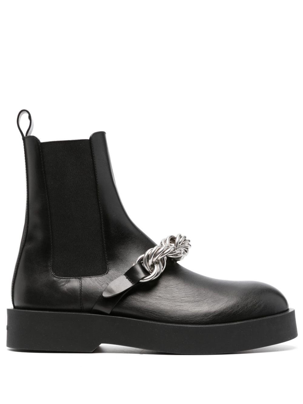 Jil Sander Stiefel mit Kettendetail - Schwarz von Jil Sander