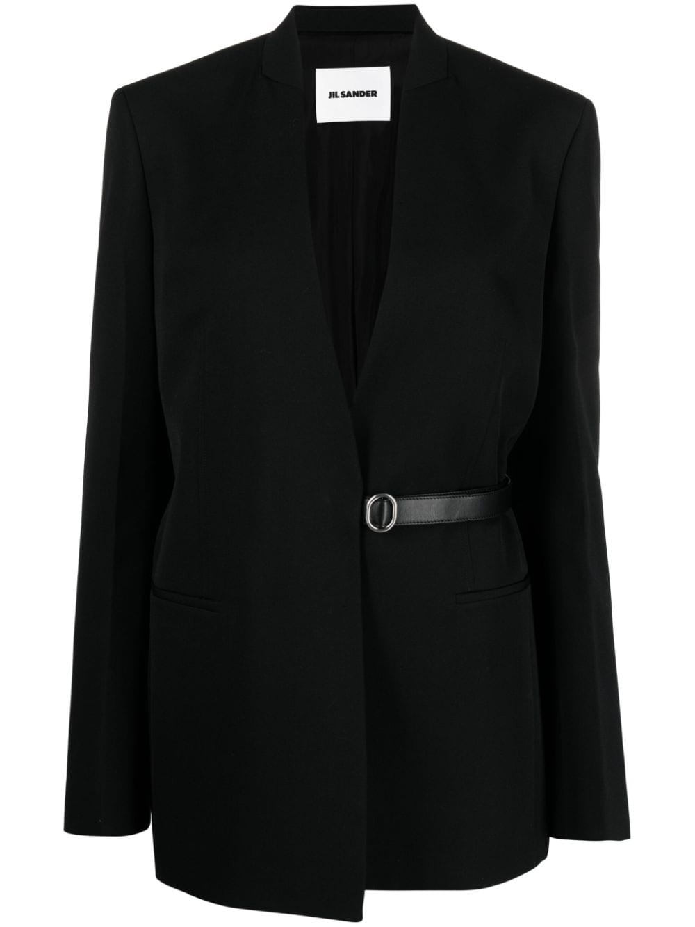 Jil Sander Kragenloser Blazer - Schwarz von Jil Sander