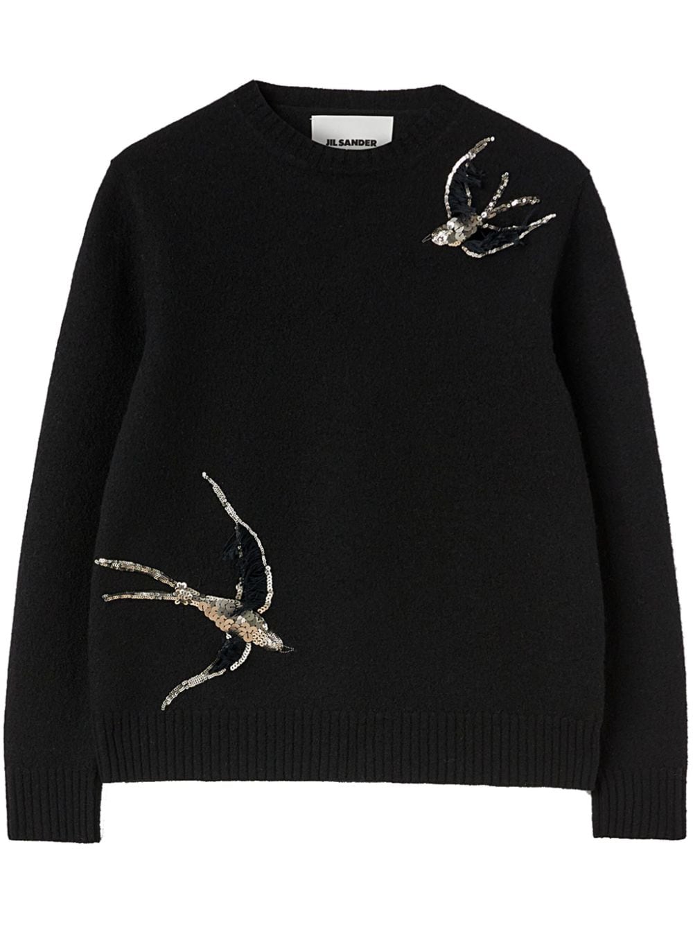 Jil Sander Pullover mit Pailletten - Schwarz von Jil Sander