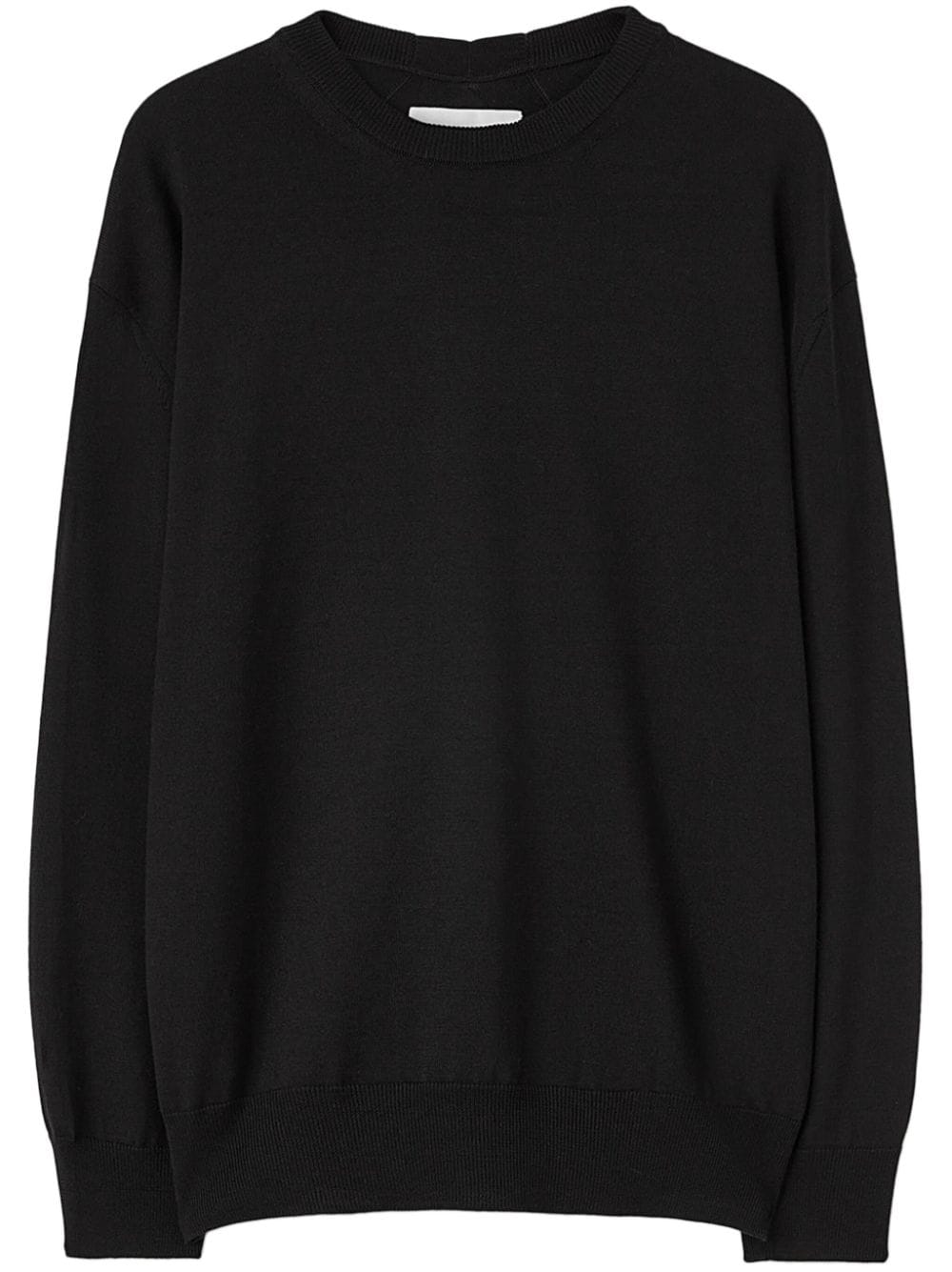 Jil Sander Pullover mit rundem Ausschnitt - Schwarz von Jil Sander