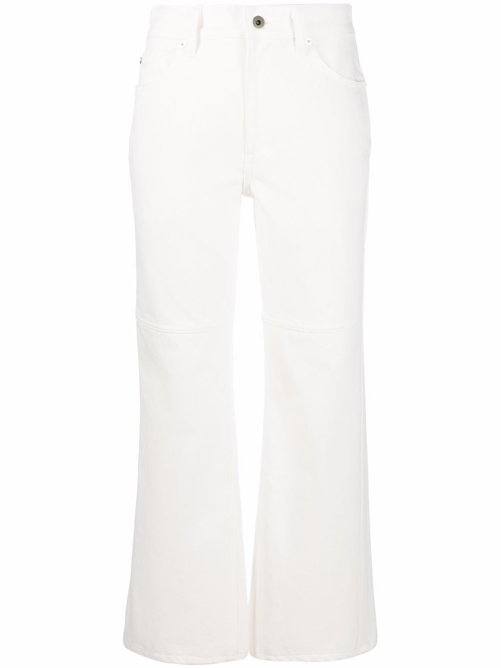 Jil Sander Gerade Cropped-Jeans - Weiß von Jil Sander