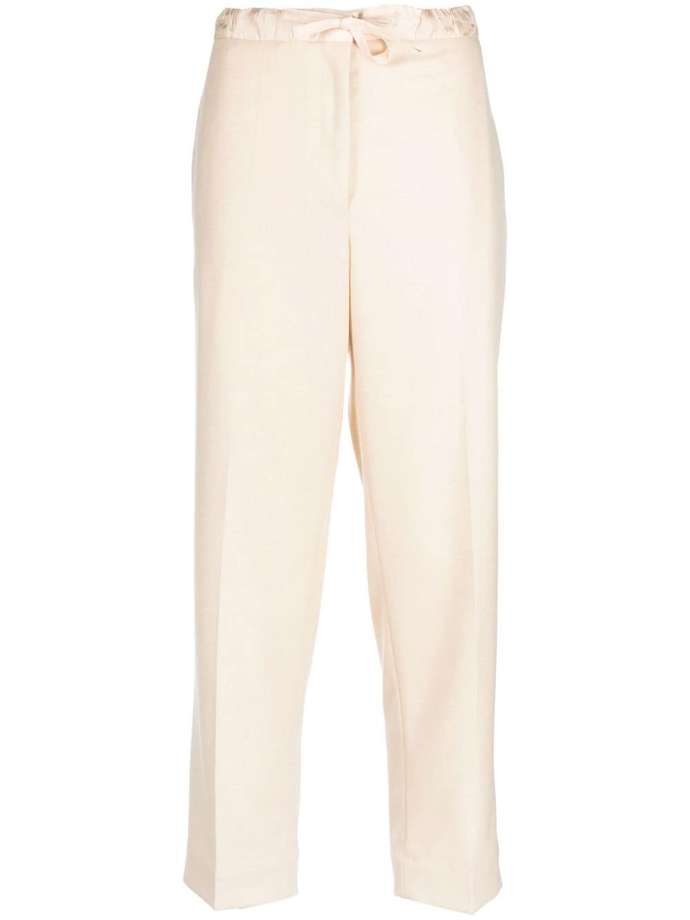 Jil Sander Cropped-Hose mit Kordelzug - Nude von Jil Sander