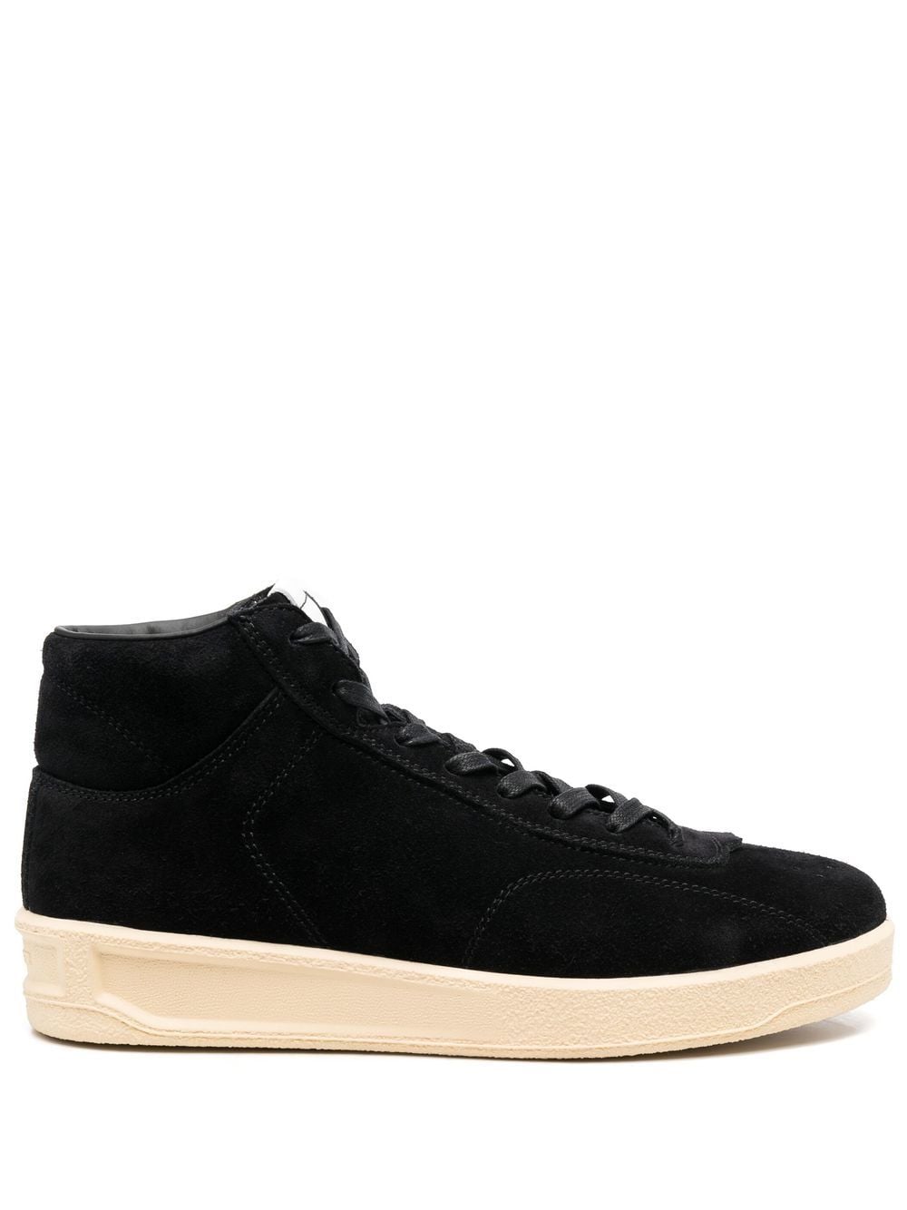 Jil Sander High-Top-Sneakers mit Logo - Schwarz von Jil Sander