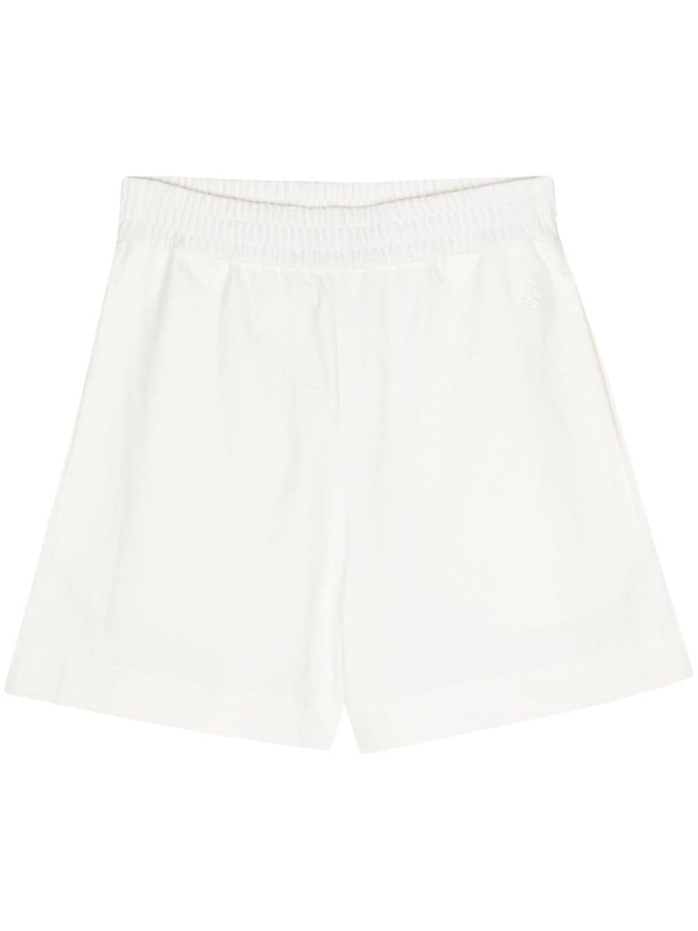 Jil Sander Joggingshorts mit Logo-Stickerei - Weiß von Jil Sander