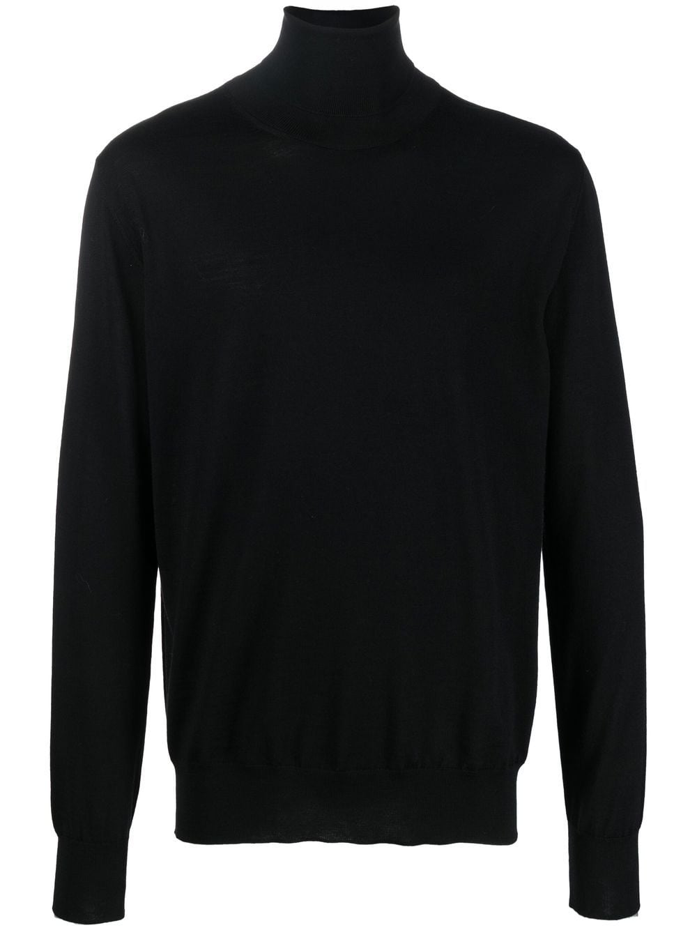 Jil Sander Fein gestrickter Rollkragenpullover - Schwarz von Jil Sander