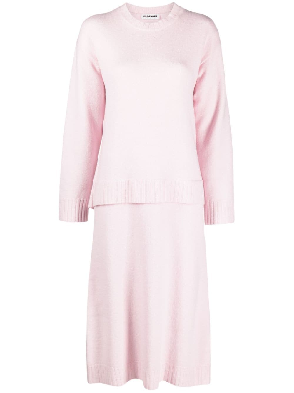 Jil Sander Kleid im Layering-Look - Rosa von Jil Sander