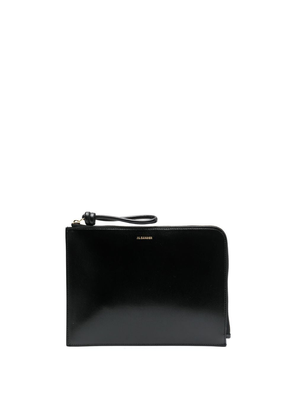 Jil Sander Clutch in Kuvertform - Schwarz von Jil Sander