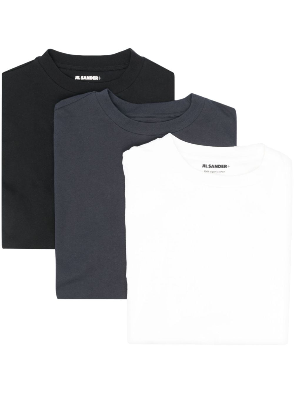 Jil Sander Set aus drei T-Shirts mit Logo-Print - Weiß von Jil Sander