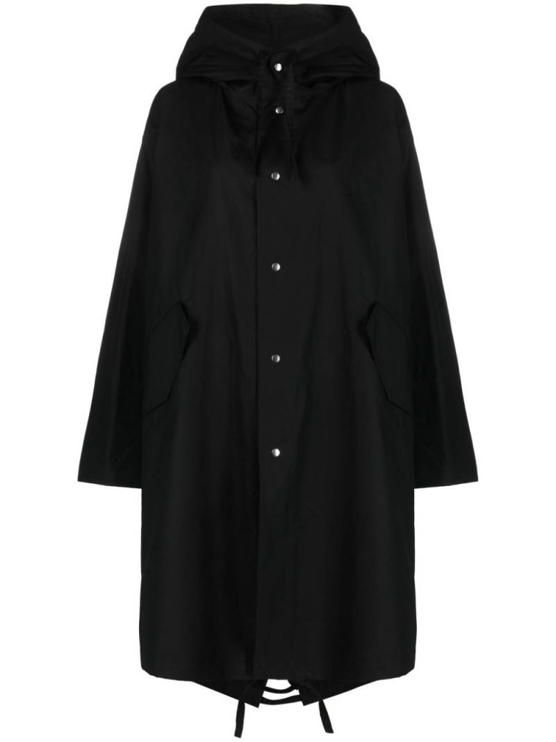 Jil Sander Parka mit Logo-Print - Schwarz von Jil Sander