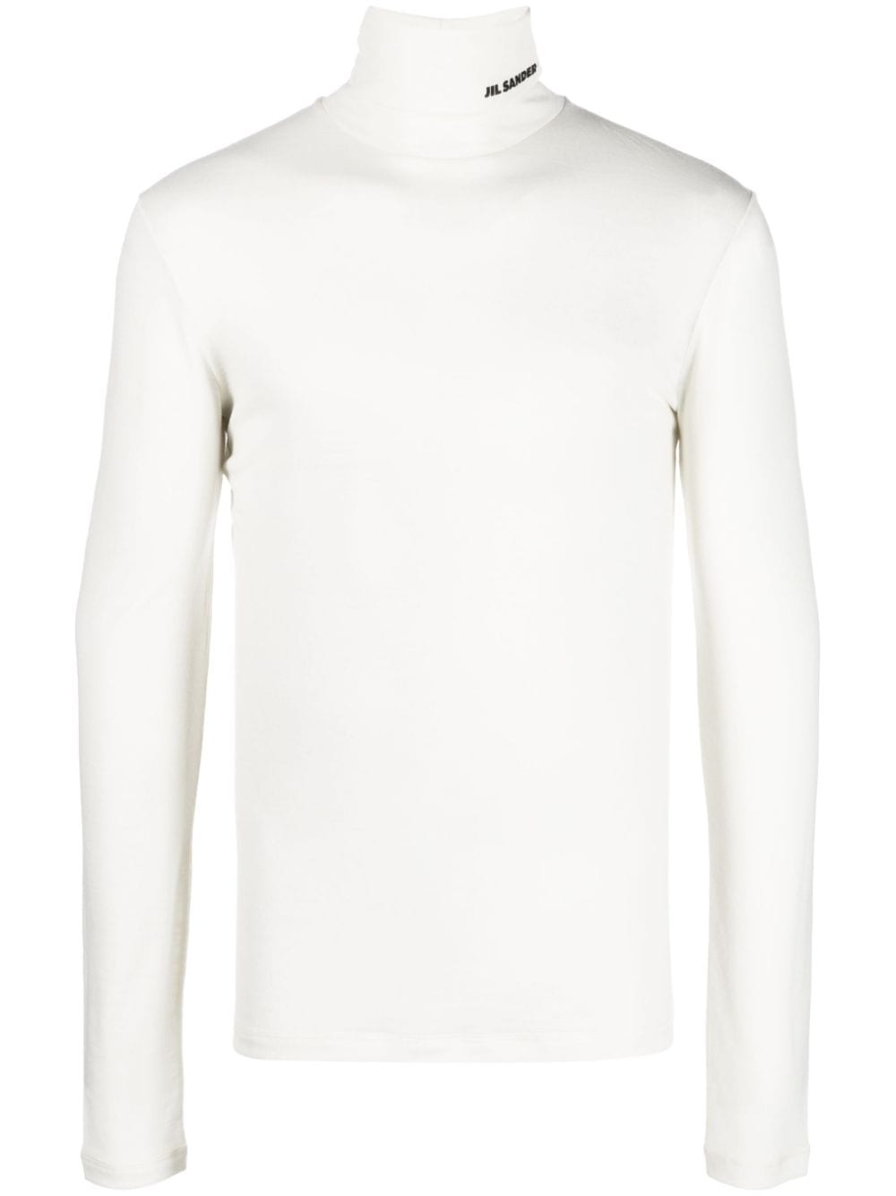 Jil Sander Rollkragenpullover mit Logo-Print - Nude von Jil Sander