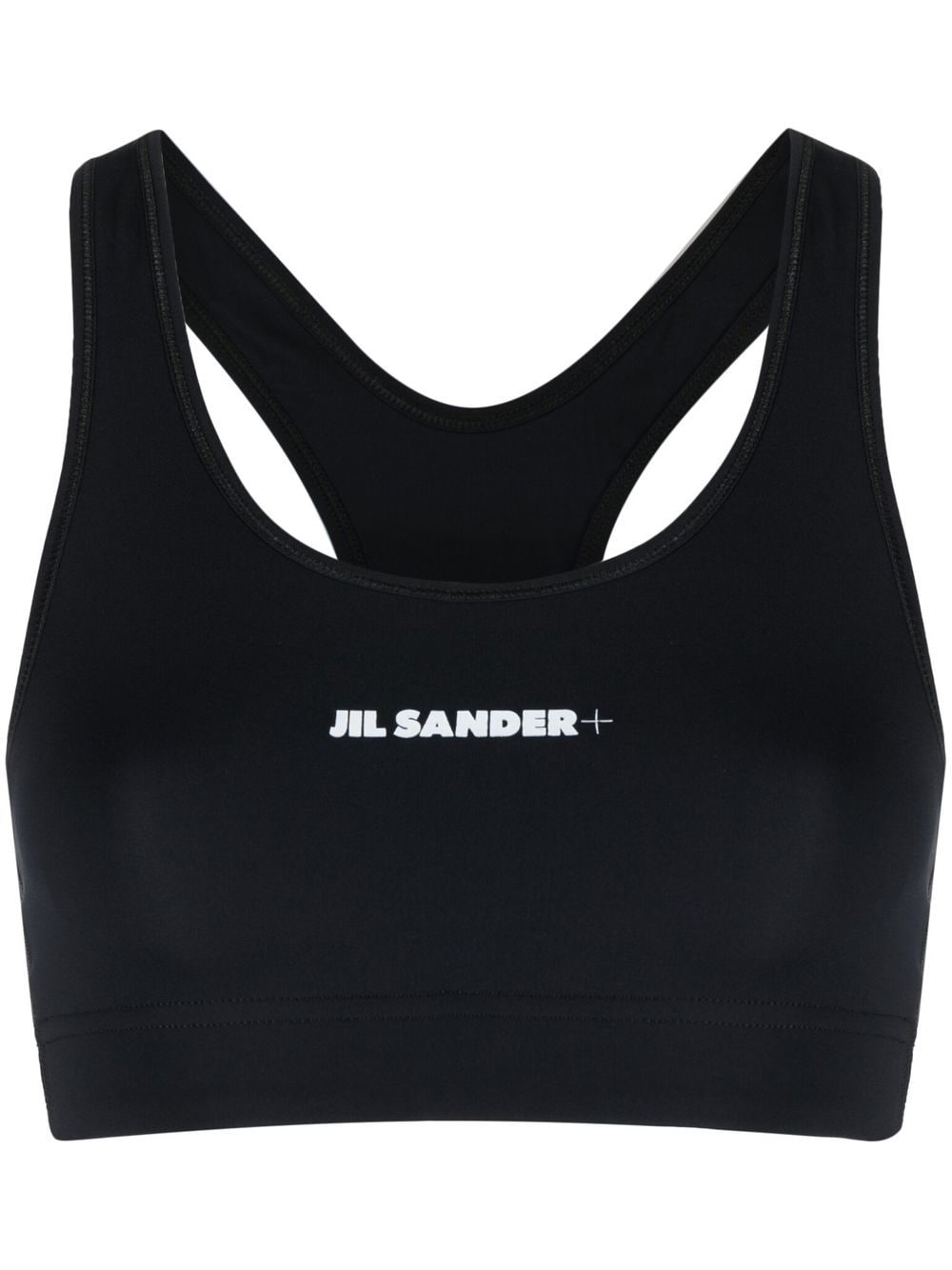 Jil Sander Sport-BH mit Logo-Print - Schwarz von Jil Sander