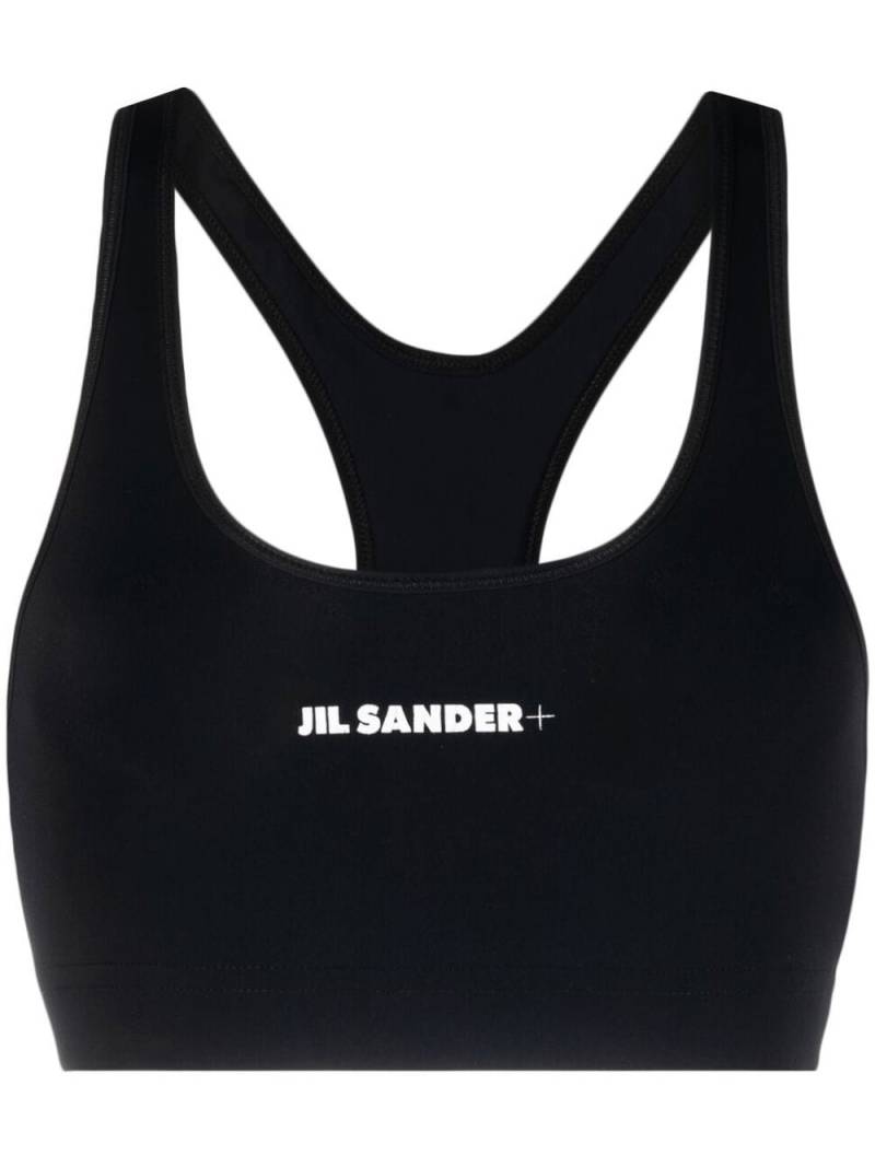 Jil Sander Sport-BH mit Logo-Print - Schwarz von Jil Sander