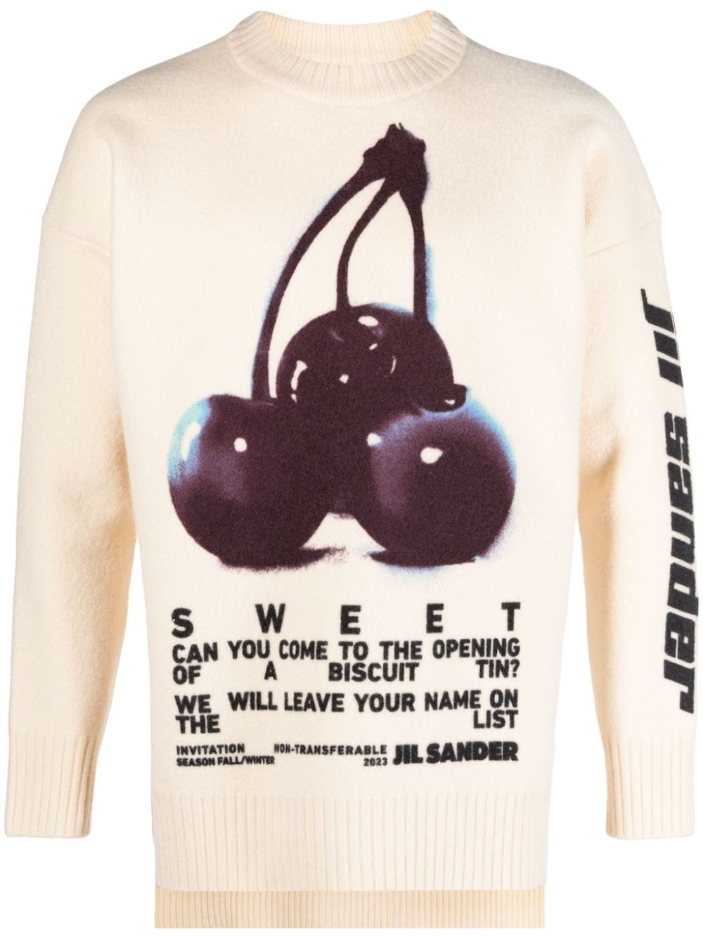 Jil Sander Pullover mit Logo-Print - Nude von Jil Sander