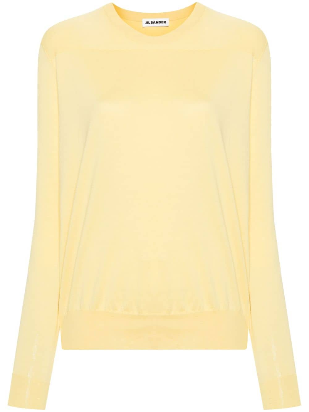 Jil Sander Pullover mit Kontrasteinsätzen - Gelb von Jil Sander