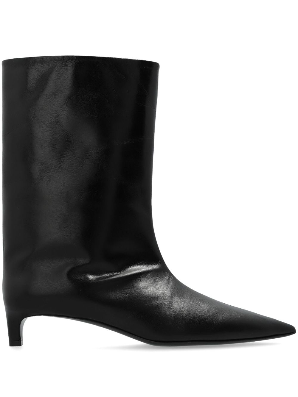 Jil Sander pointed-toe leather boots - Schwarz von Jil Sander