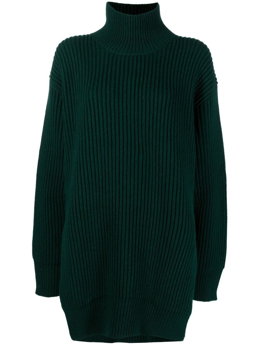 Jil Sander Gerippter Rollkragenpullover - Grün von Jil Sander