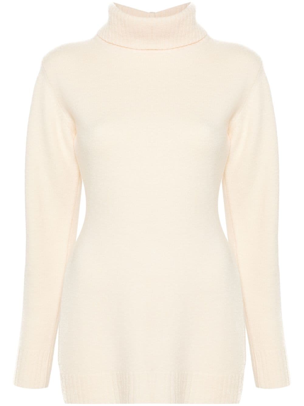 Jil Sander Rollkragenpullover aus Wolle - Nude von Jil Sander