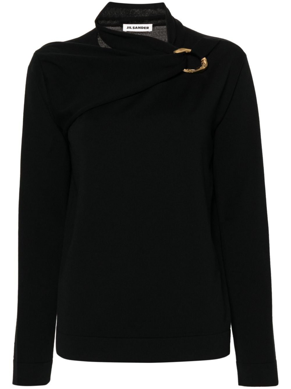 Jil Sander Stricktop mit Schal - Schwarz von Jil Sander