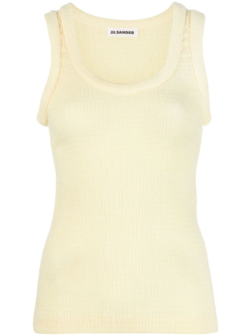 Jil Sander Tanktop mit Raffungen - Gelb von Jil Sander