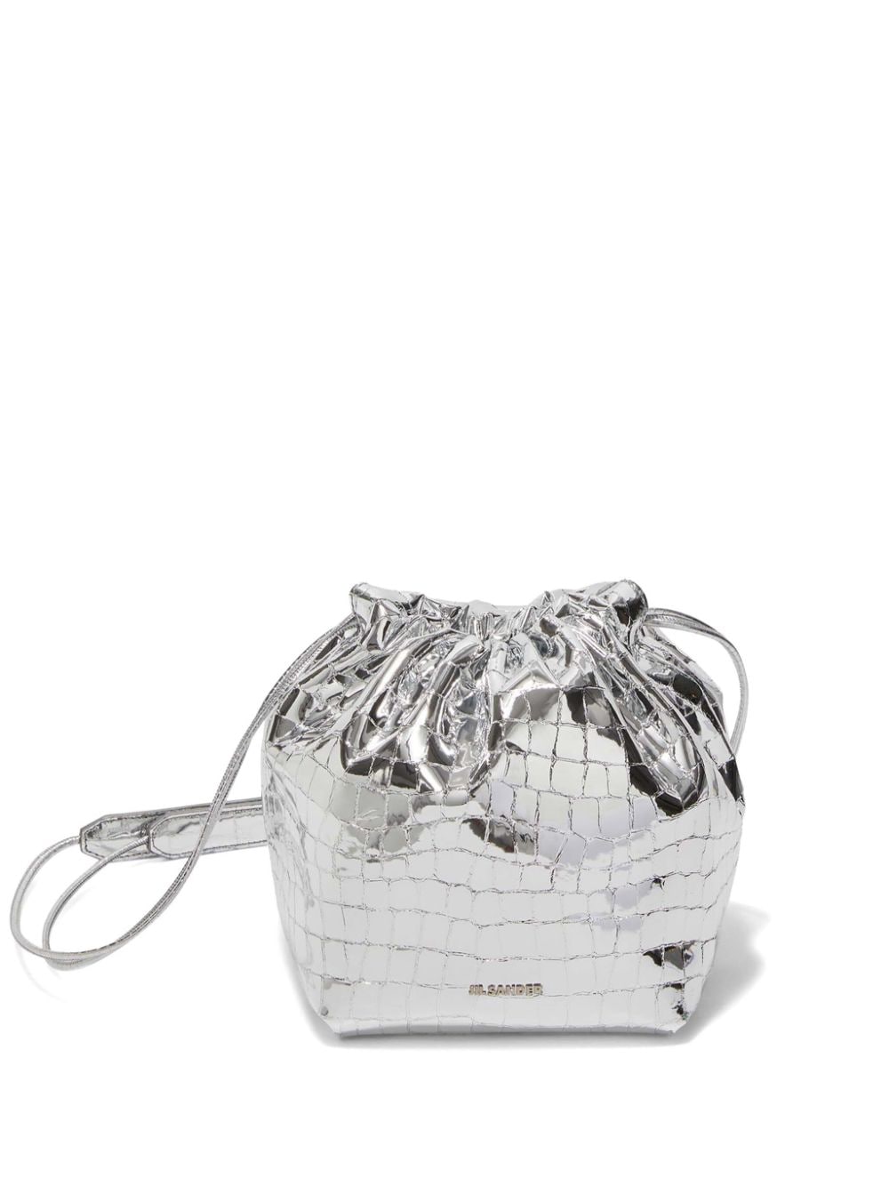 Jil Sander Kleine Dumpling Schultertasche - Silber von Jil Sander