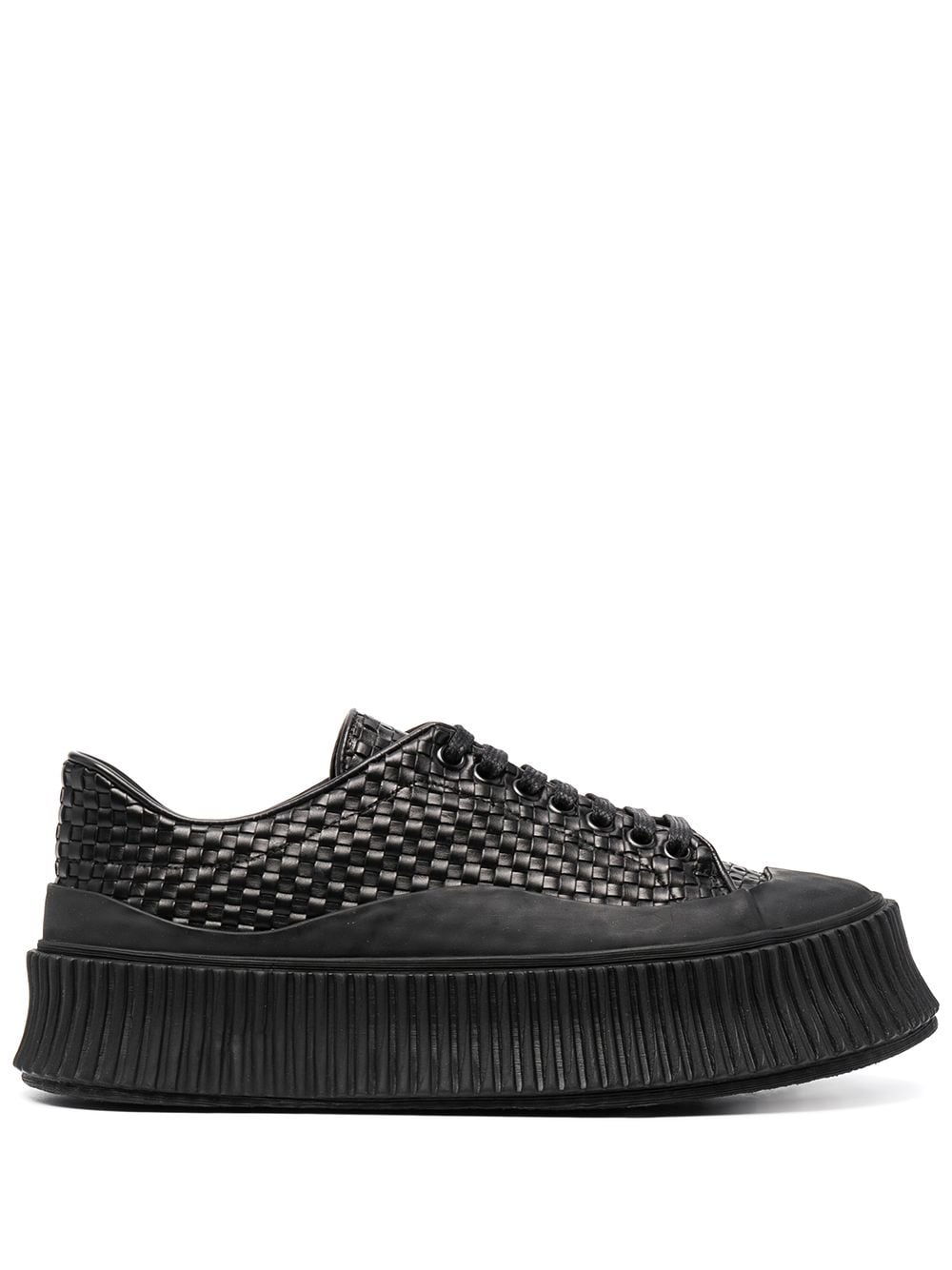 Jil Sander Sneakers aus Leder - Schwarz von Jil Sander