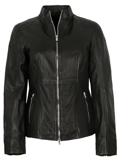 Jilani - Damen Echtleder Lederjacke Lammnappa schwarz Größe 40 von Jilani Collection