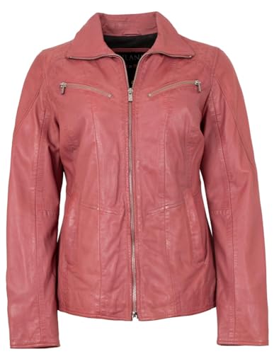 Jilani - Damen Echtleder Lederjacke Lammnappa Altrosa Größe 40 von Jilani