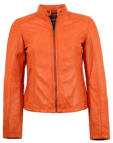 Jilani - Damen Echtleder Lederjacke Lammnappa apricot Größe 40 von Jilani