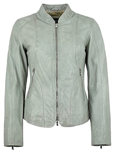 Jilani - Damen Echtleder Lederjacke Lammnappa spa Blue Größe 38 von Jilani