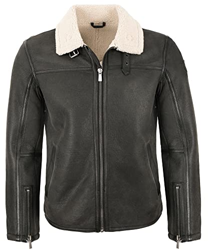 Jilani - Herren Echtleder Lederjacke Lammleder Anthra Größe 54 von Jilani