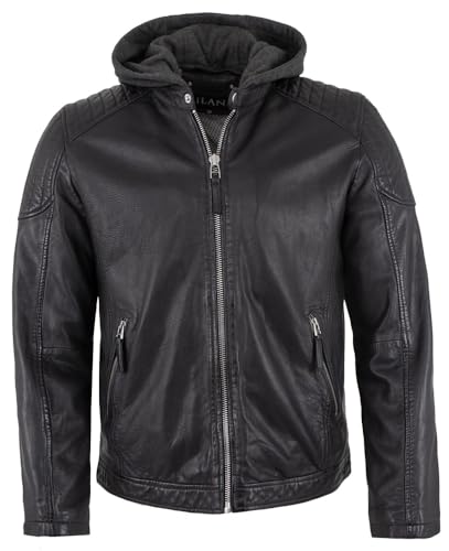 Jilani - Herren Echtleder Lederjacke Lammnappa Night Größe 58 von Jilani